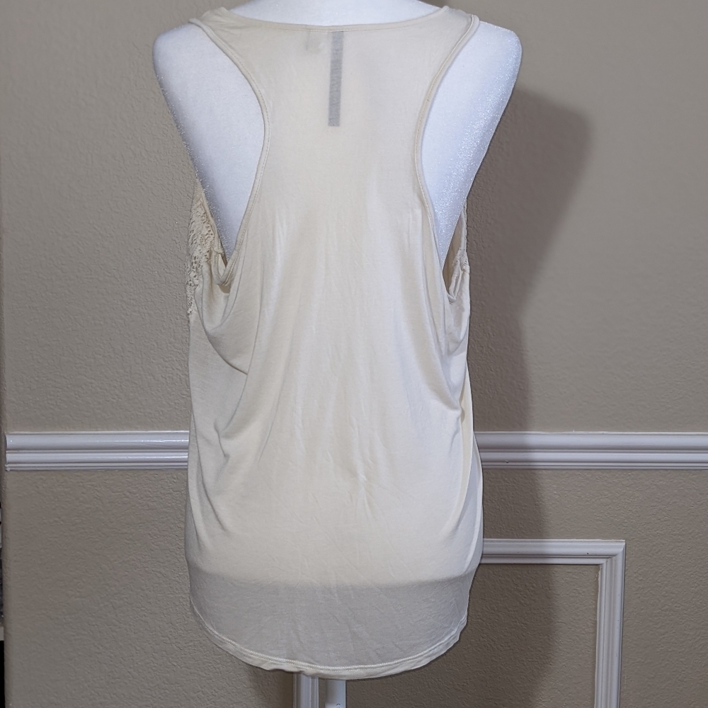 Lace Racerback Top in Cream - Picture 2 of 4